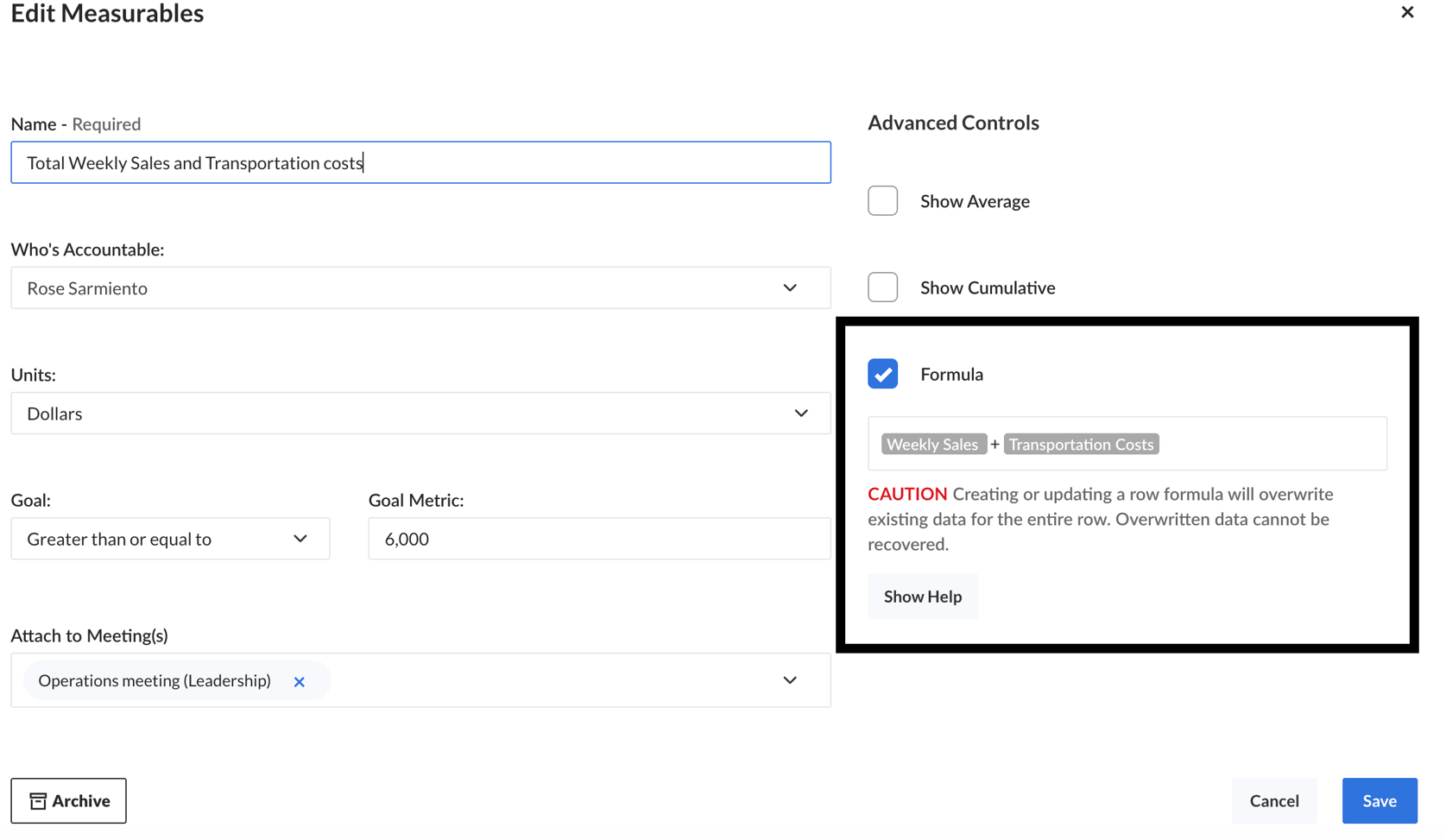 How to Use Custom Formulas